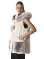 Mink and Fox Fur Vest - Image 3