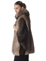 Crystal Fox and Mink Fur Cape - Image 3