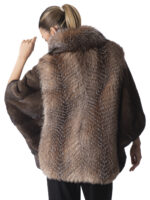 Crystal Fox and Mink Fur Cape - Image 4