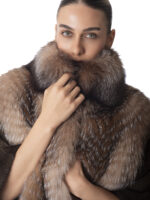 Crystal Fox and Mink Fur Cape - Image 5