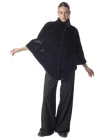Black Mink Fur Cape - Image 3